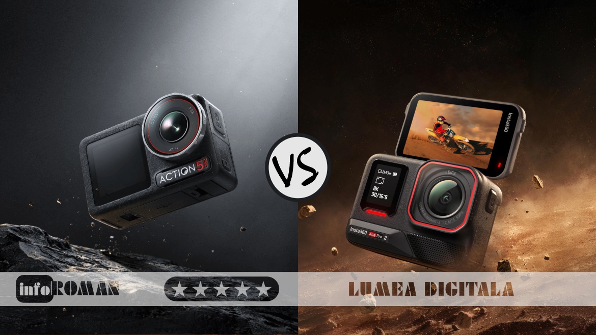 DJI Osmo Action 5 Pro vs Insta360 Ace Pro 2: Care este camera ideală pentru filmări din mașină (cab view)
